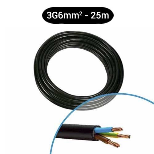 Câble électrique U-1000 R2V 3G6² B/M/VJ NEXANS - Couronne de 25m