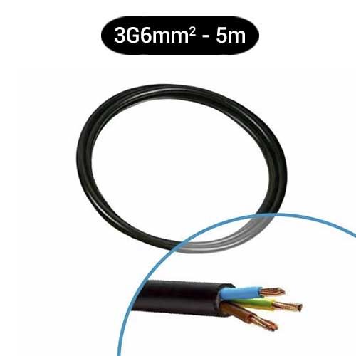 Câble électrique U-1000 R2V 3G6² B/M/VJ NEXANS - Couronne de 5m