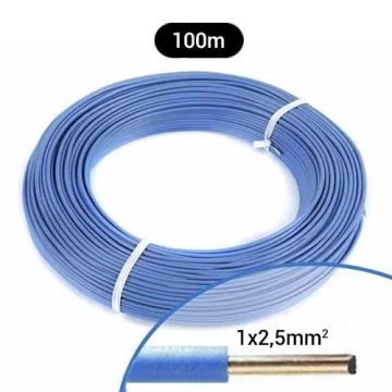 CABLE U500V BLEU SECTION 2.5 100M