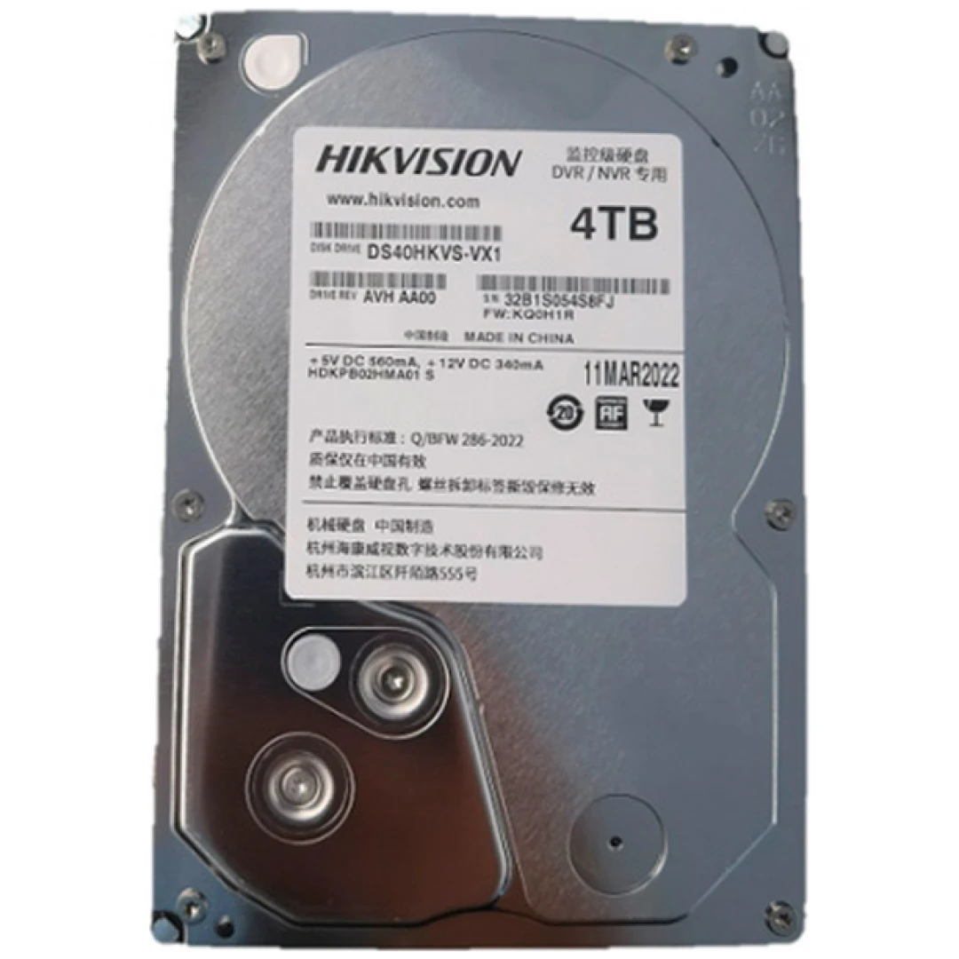 Hikvision Hard Drive (HDD) DS40HKVS-VX1 4TB (3.5″)