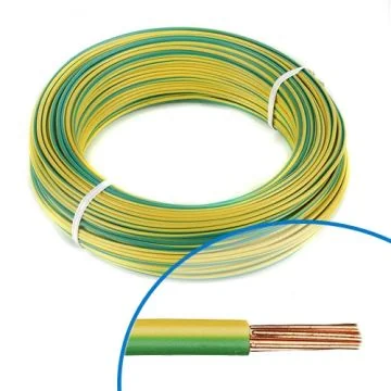 CABLE U500V VERT-JAUNE SECTION 6 100M