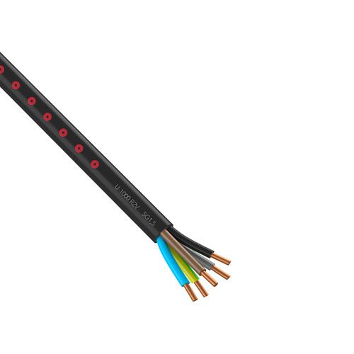Câble électrique U-1000 R2V 5G1.5² N/M/G/B/VJ NEXANS - Prix au mètre